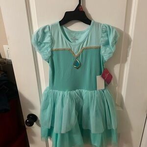 Disney Princess Girls Aladdin Jasmine Cosplay Dress